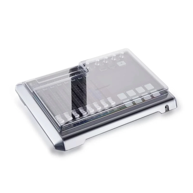 Decksaver Cover for Tascam Mixcast 4 - Super-Durable Polycarbonate Protective lid in Smoked Clear Colour, Made in The UK - The Creators' Choice for Unbeatable Protection