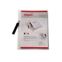 Djois, 4026043086 Adjustable Clip Presentation Folder A4 Transparent Pack of 20 with A4 Pocket for DIN A4 Format 242 x 316 mm Polypropylene 0.5 mm Holds Approximately 50 Sheets