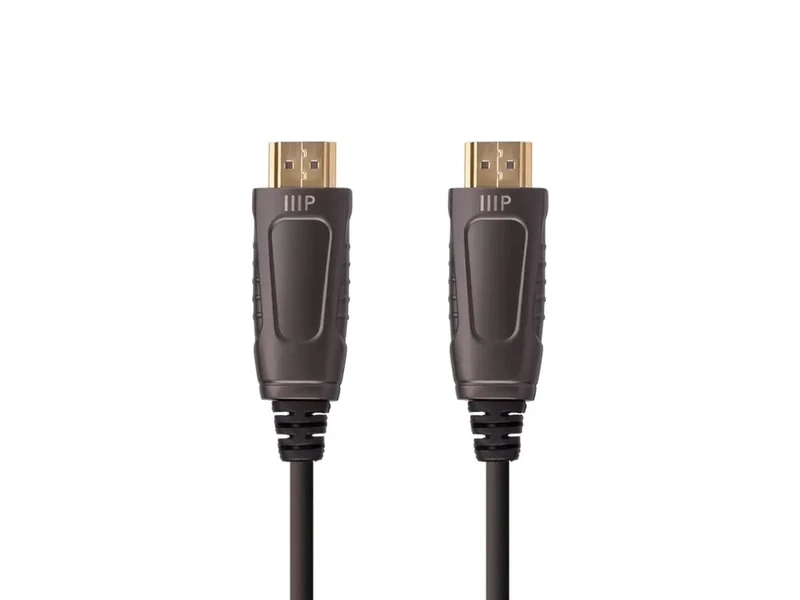 Monoprice AV 8K Active HDMI Cable - 49 Feet (15M) Ultra High Speed, Certified HDMI 2.1, AOC - SlimRun Series
