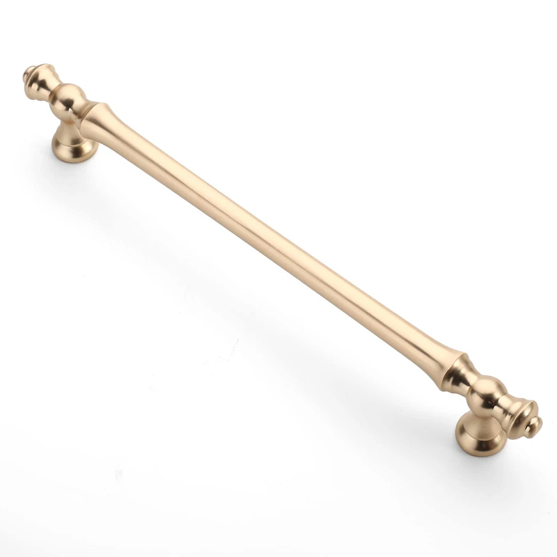 Asidrama 6 Pack Brushed Brass Kitchen Cabinet Handles 7.5" (192mm) Gold Kitchen Cabinet Handles for Cupboard, Drawer, Dresser