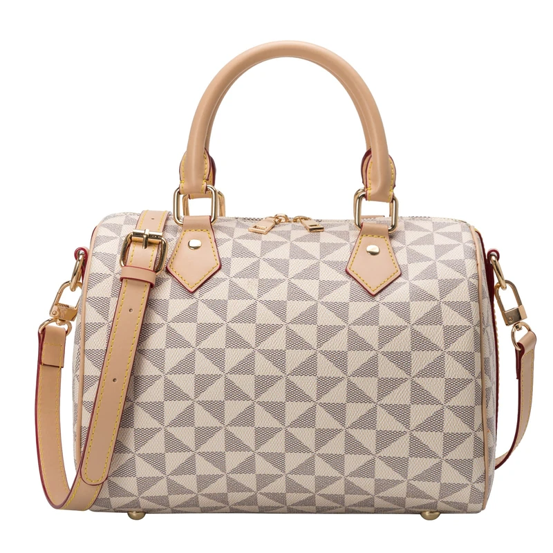 Lacel Urwebin Top Handle Bags for Women Fahsionable Designer Crossbody Purse Large Cute Satchel Handbag, White