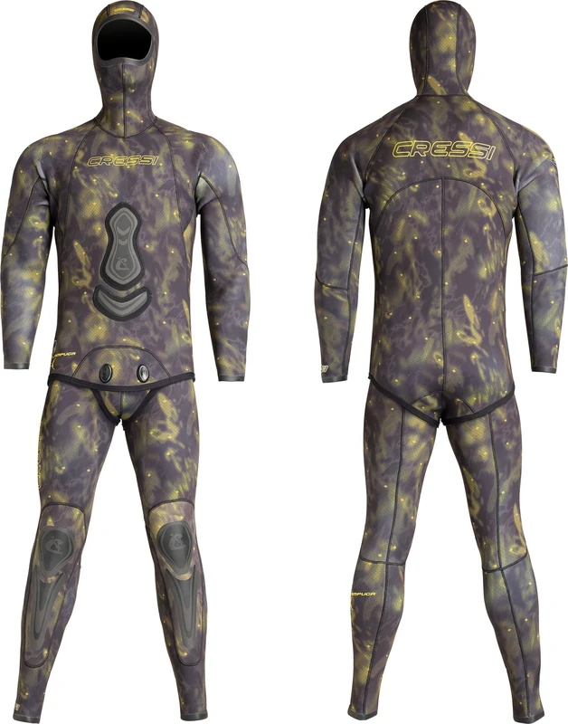 Cressi Wall Flat - Snorkel with Acrylic Shade - Camouflage