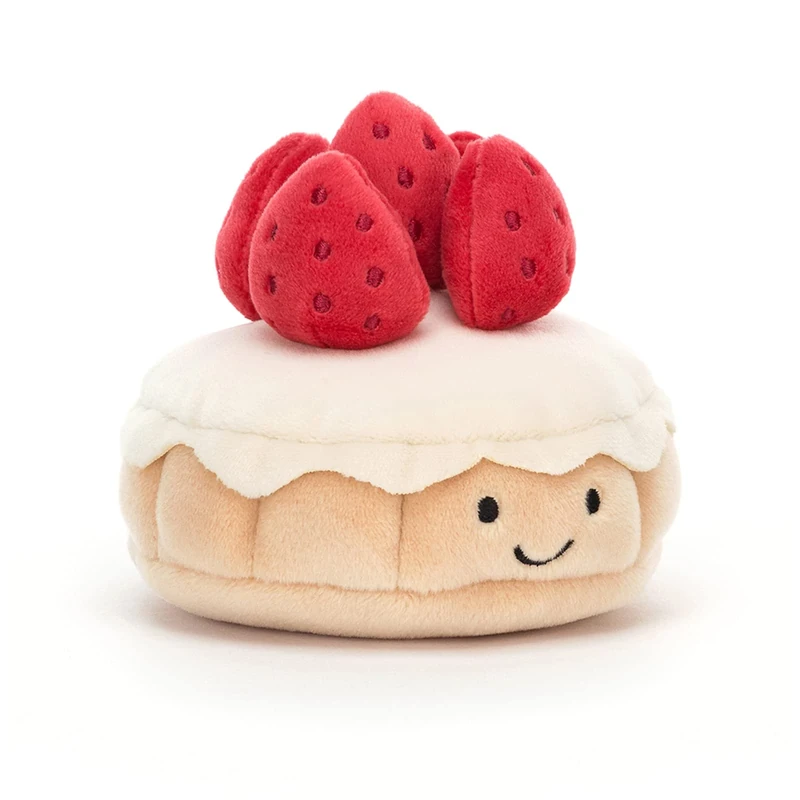 Jellycat Pretty Patisserie Tarte au Fraises Plush Ornament