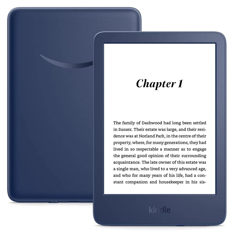 Kindle (2022 release) | The lightest and most compact Kindle, now with a 6", 300 ppi high-resolution display and double the storage | Without ads | Denim