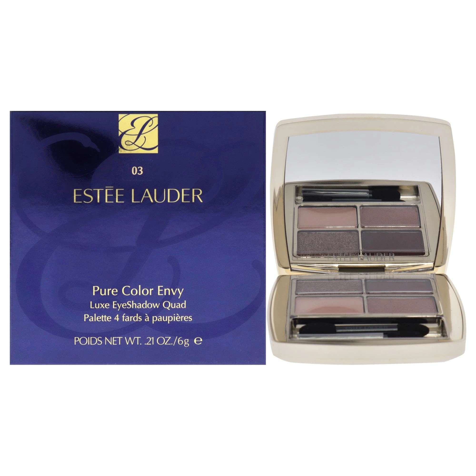 Estee Lauder Pure Color Envy Luxe Eyeshadow Quad - 03 Aubergine Dream For Women 0.28 oz Eye Shadow