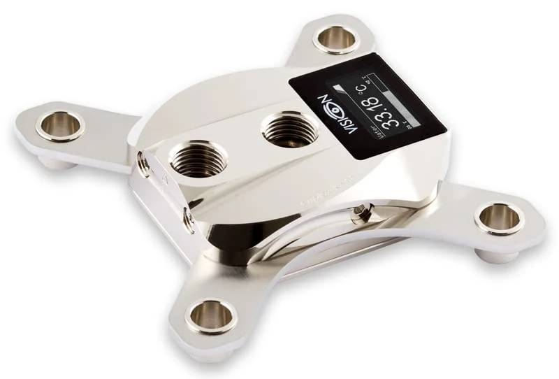 aqua computer compatible cuplex kryos NEXT VARIO mit VISION LGA 1700 - Nickel/Nickel