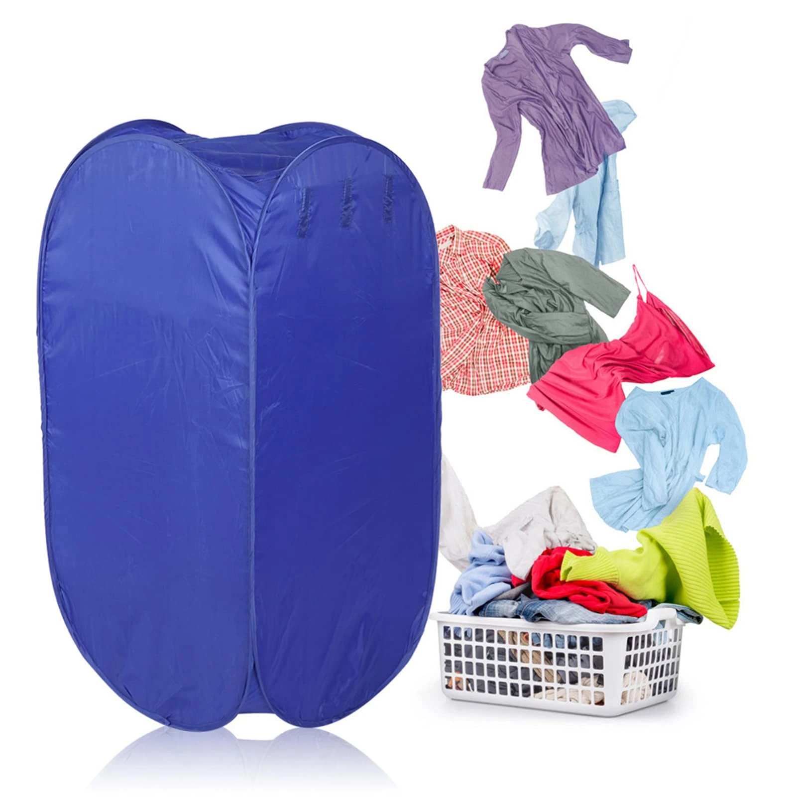 Cloyhes Drying Machine, Foldable Electric Clothes Dryer Sturdy Lightweight Mechanical Control Mode for Clothes(#3)