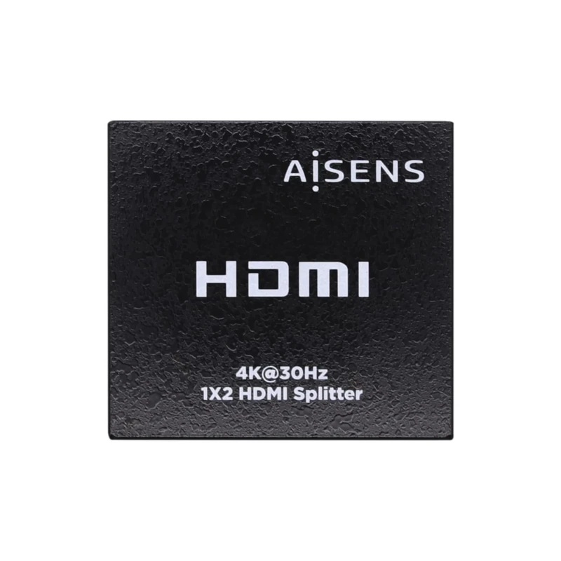 AISENS A123-0506 HDMI Duplicator 4K@30Hz 1x2 with Power, Black
