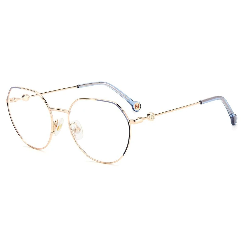 Carolina Herrera Ch 0059 LKS/19 GOLD BLUE Eyewear Women's Steel, Standard, 55