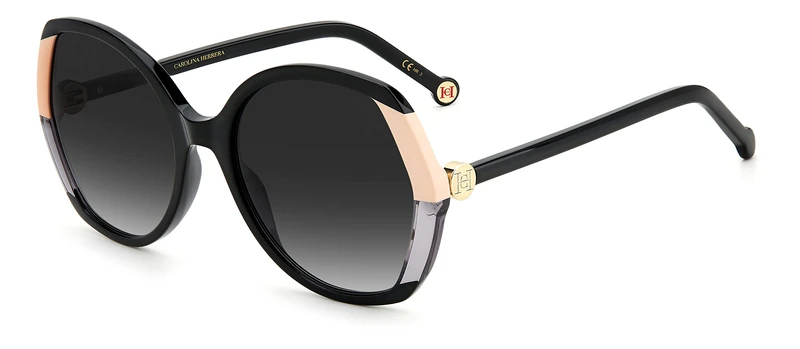 Carolina Herrera Her Ch 0051/s KDX/9O BLACK NUDE Sunglasses Unisex Acetate, Standard, 20