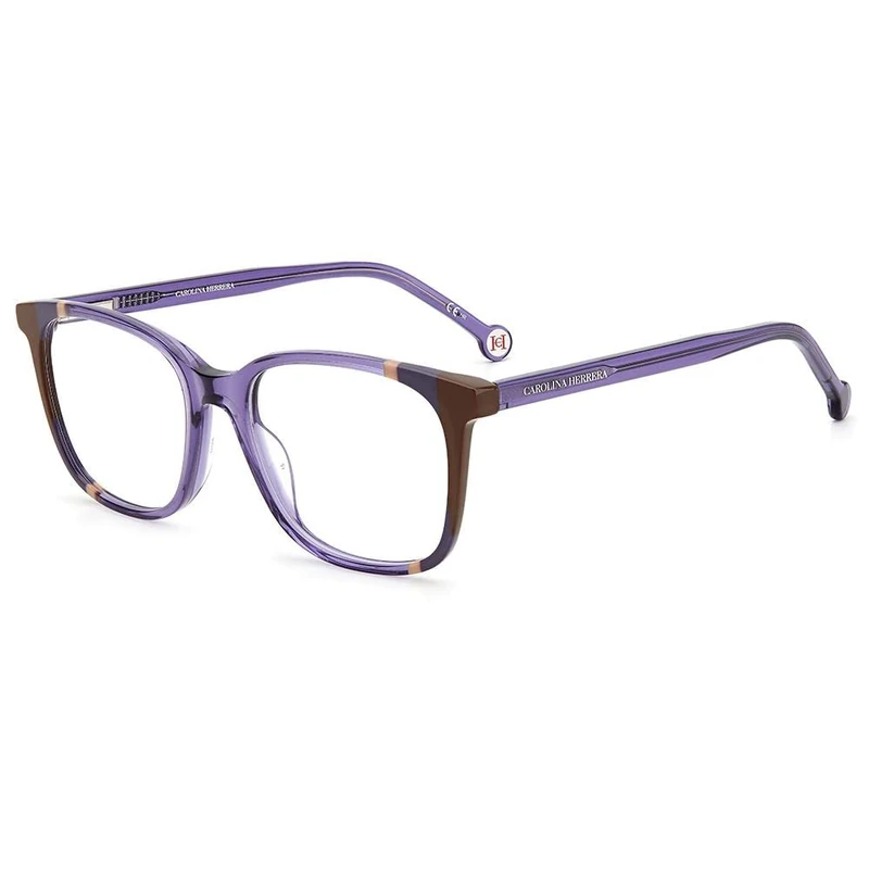 Carolina Herrera Ch 0065 E53/17 VIOLET BROWN Eyewear Women's Acetate, Standard, 52