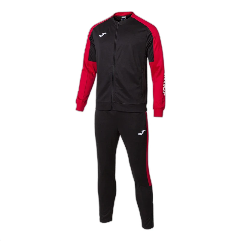 Joma Men's Eco Championship Tracksuit, Black Red, M