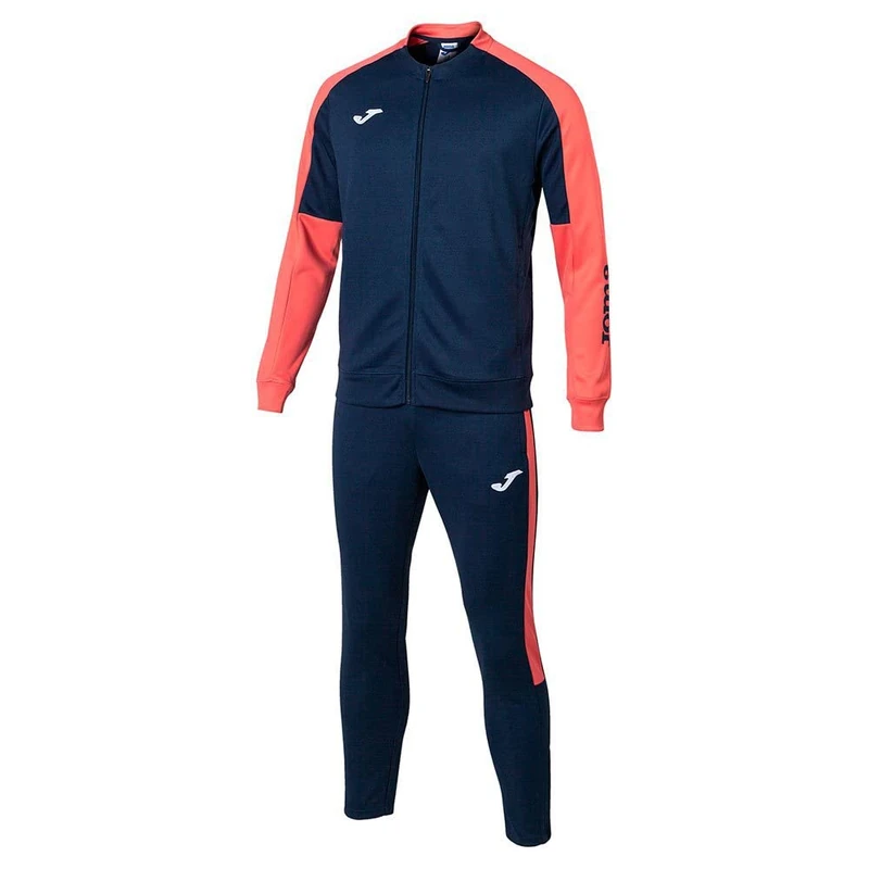 Joma Men's Eco Championship Tracksuit, Neon Orange Navy, XL