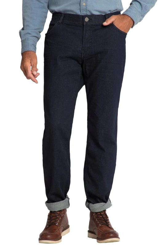 JP 1880 Men's Large Sizes Menswear L-8XL Jeans Belly Fit Denim up to Size 70/35 714283, Dark Denim Blue, 3-6 Months - Image 1