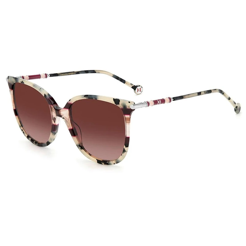 Carolina Herrera Ch 0023/s ONS/3X HAVANA NUDE Sunglasses Women's Acetate, Standard, 55