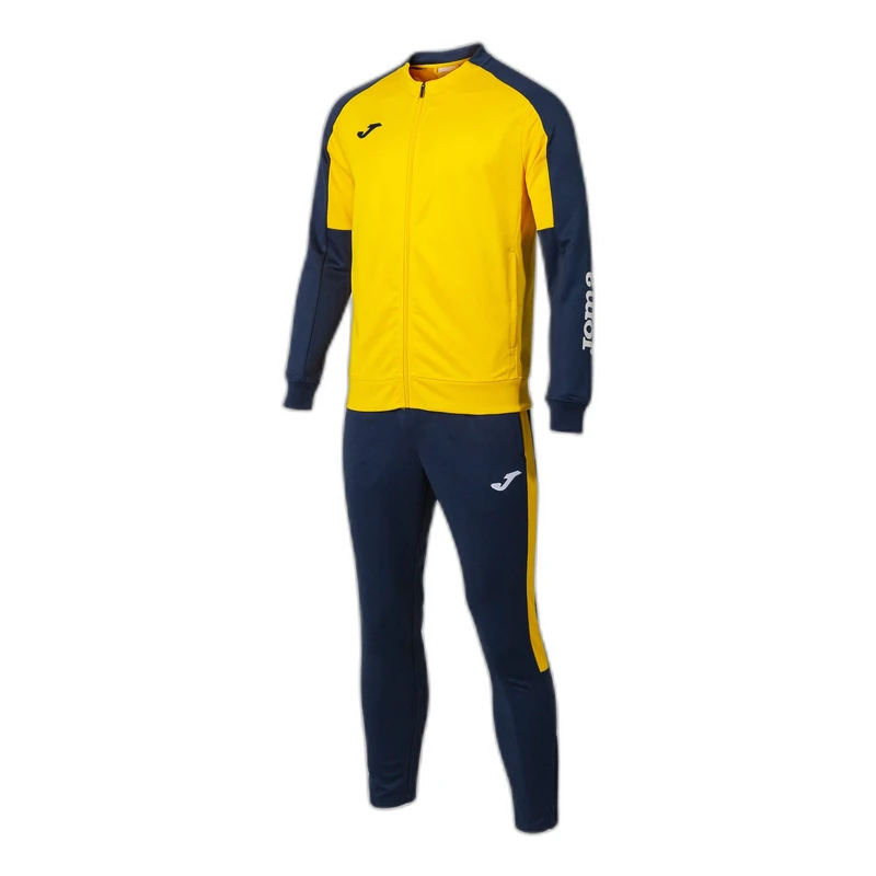 Joma Men's Eco Championship Tracksuit, Yellow Navy, 4XS