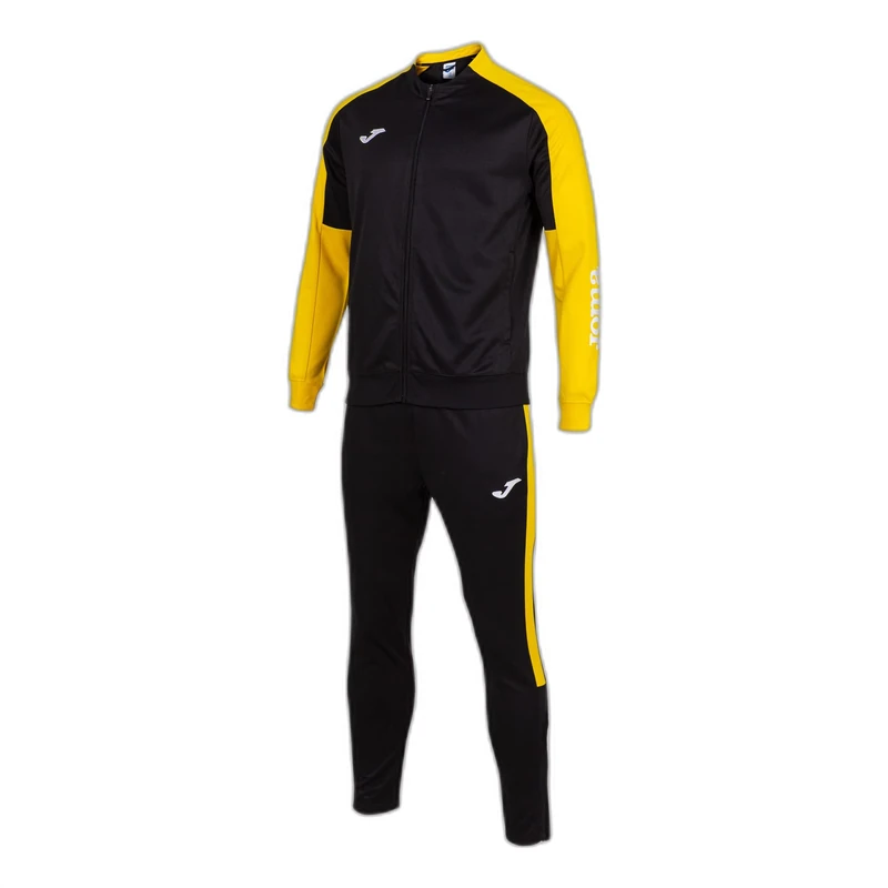 Joma Men's Eco Championship Tracksuit, Black Yellow, 6XS