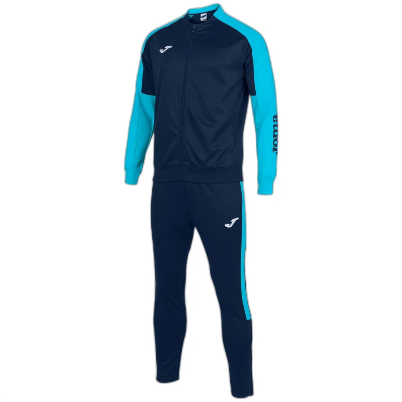 Joma Men's Eco Championship Tracksuit, Neon Turquoise Navy, L