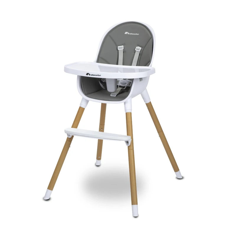 Bebeconfort Avista 2 in 1 High Chair, 6 Months to 6 Years, Max 30 kg, Convertible, Scandinavian Design, Padded Seat, 5-Point Harness, Removable Tray & Footrest - Image 1
