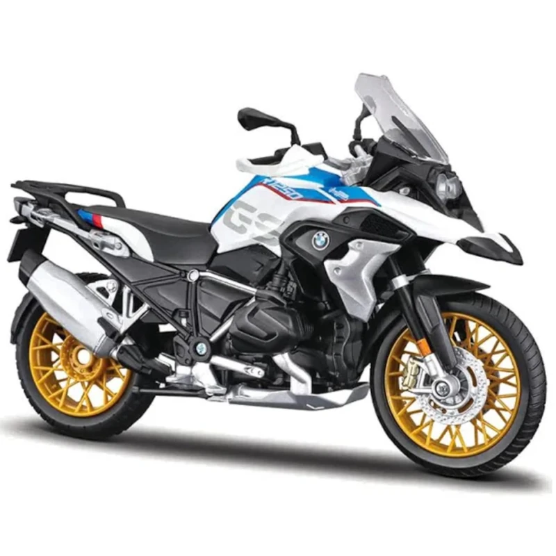 Maisto BMW R1250GS 1:12 Scale Motorcycle Model - Blue/White