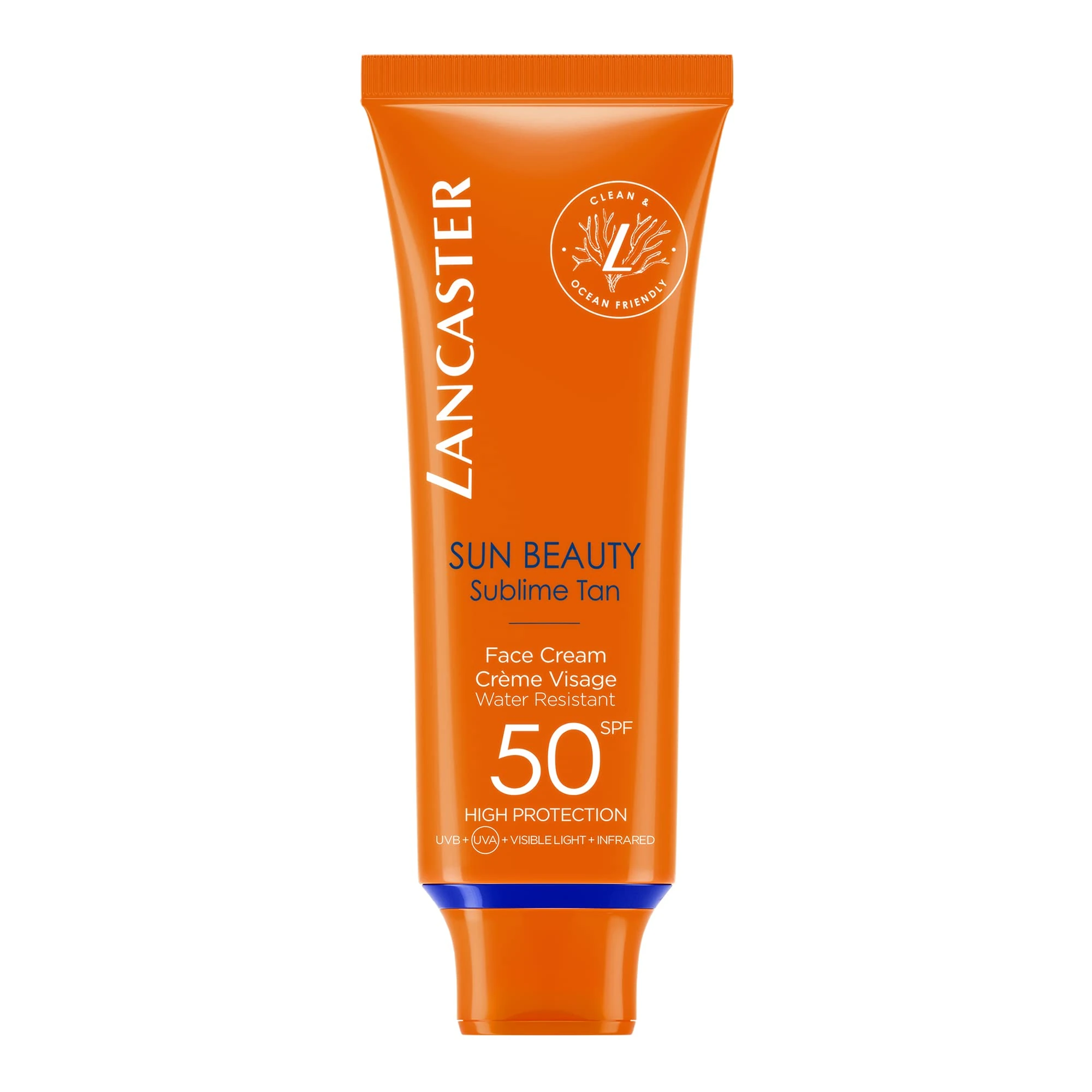 Lancaster Sun Beauty Face Cream SPF50 50ml, Photoaging Control, Broad Spectrum Sun Protection, High Protection With Full Light Technology, Water and Sweat Resistant, Clean Formula