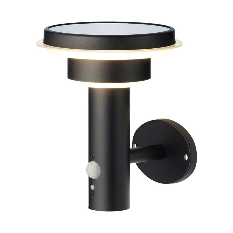 Solar Metal Wall Light 17.8 x 18.3 x 22 cm 40 LEDs Warm Light - Image 1