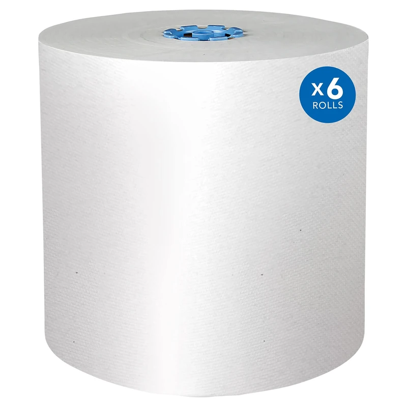 Scott® Pro Hard Roll Paper Towels (43959) for Scott® Pro Dispenser (Blue Core Only), Absorbency Pockets, White, 900’/Roll, 6 White Rolls/Case, 5,400'/Case