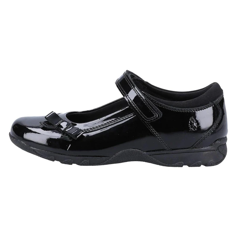 Hush Puppies Girls Carrie School Shoe Junior, Black, 1 - Image 1