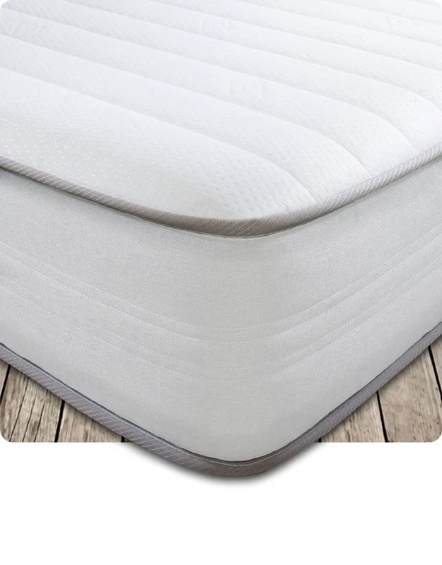 Starlight Beds Dream Dusk, Hybrid Spring and Memory Foam Kingsize Mattress. Maximum Value Mattress. Soft, 7.5 Inch Deep (White) (5ft x 6ft6)