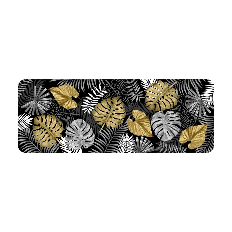 Douceur d'Intérieur, Rectangular Foam Rug 45 x 120 cm Blue Bay Black