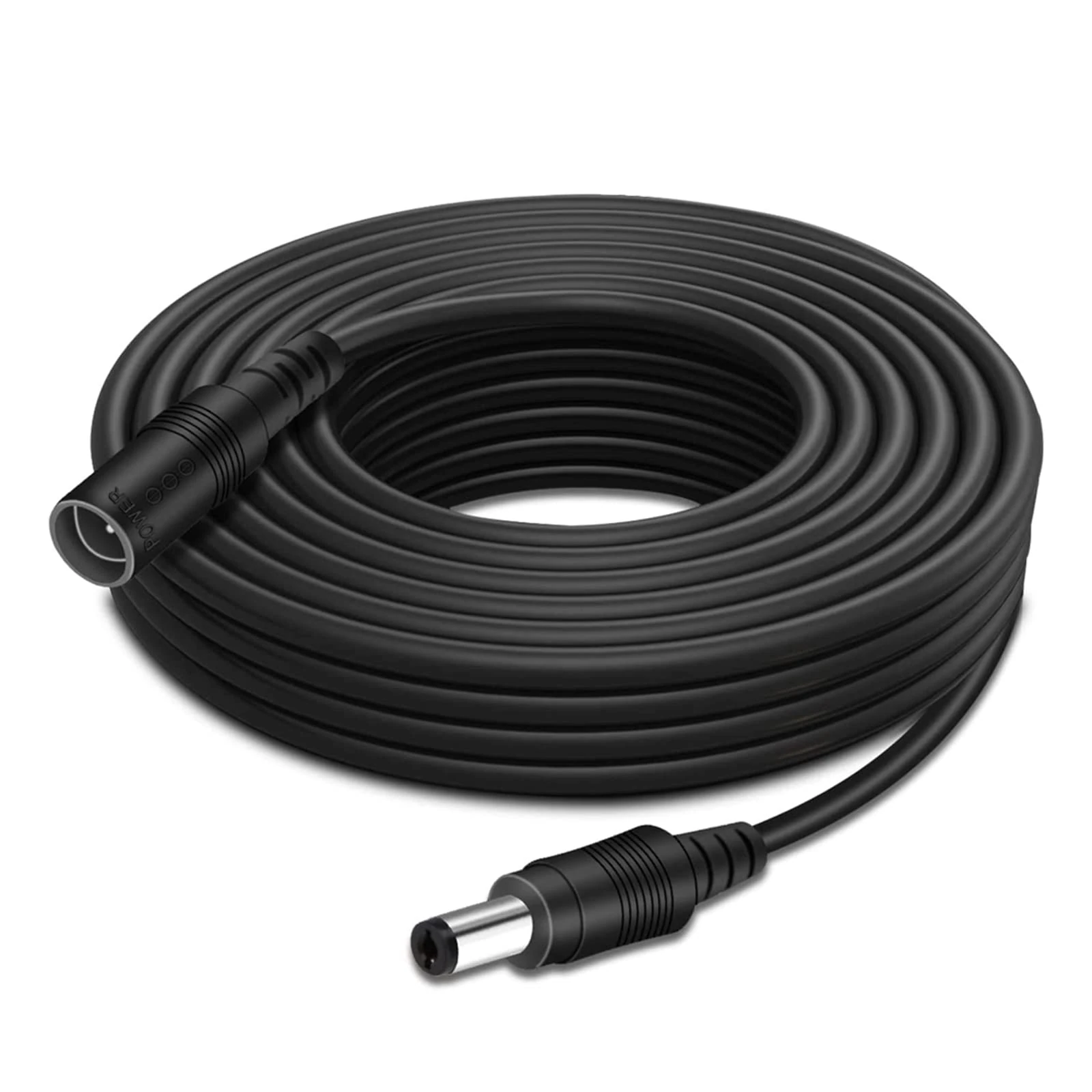 Auroh 33ft/10M Power Extension Cable, DC 12V Power Adapter Extension Cord 2.1mm x 5.5mm, Compatible with 12V DC Adapter Power Supply or Wall Charger for CCTV Security Camera IP Camera(Black)