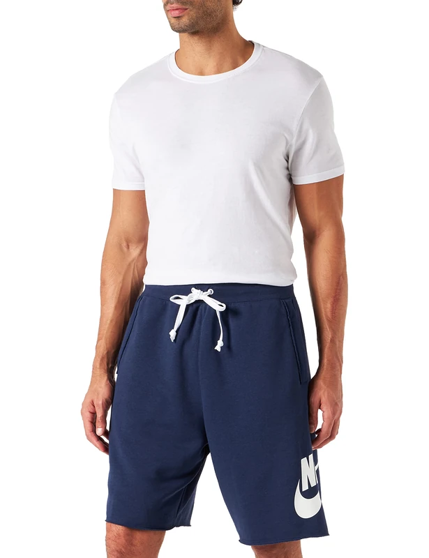 Nike Men's French Terry Alumni Shorts Midnight Navy - Image 1