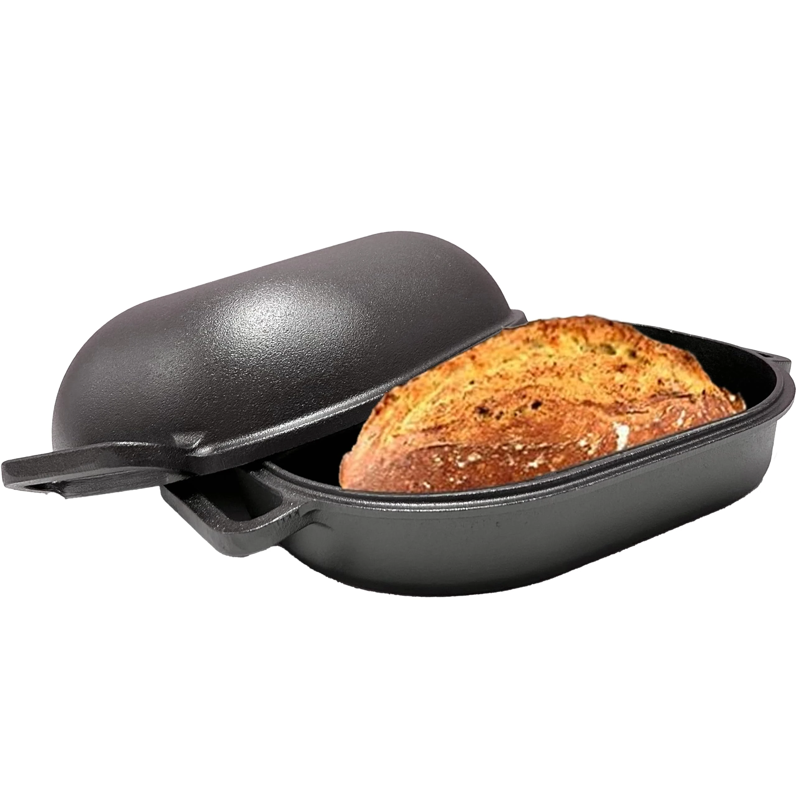 Cuisiland Large Heavy Duty Pre-seasoned Cast Iron Bread & Loaf Pan - A perfect way for baking