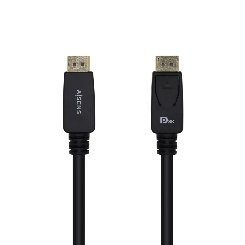 AISENS A149-0433 DISPLAYPORT Certified V1.4 8K@60Hz, DP/M-DP/M, Black, 3M