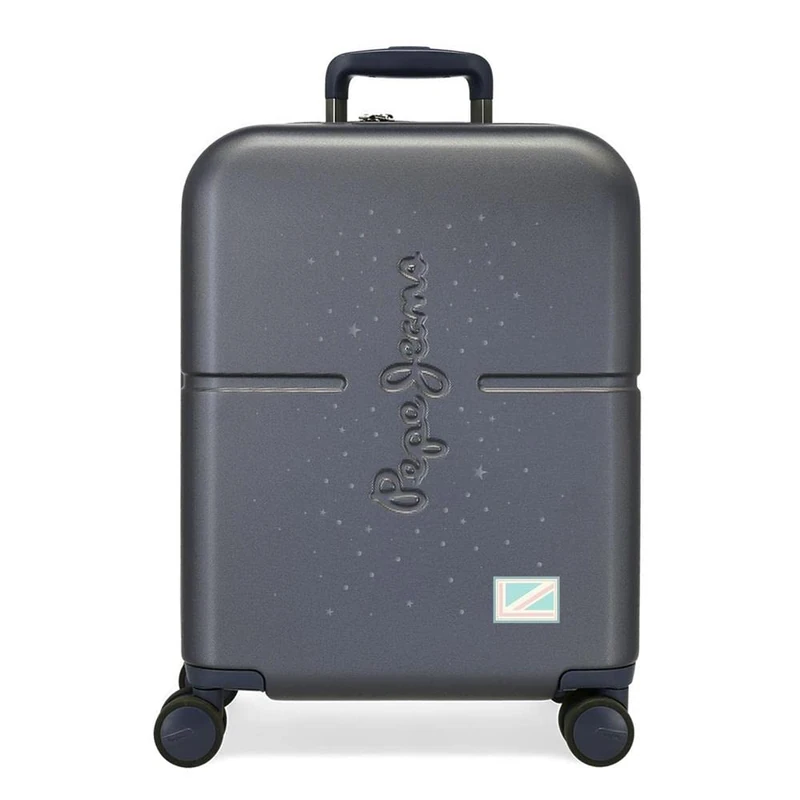 Pepe Jeans Jane Cabin Case, Blue, 40 x 55 x 20 cm, ABS, Integrated TSA Closure, 37 L, 2.74 kg, 4 Double Wheels, Cabin Luggage, Blue, Talla Unica, Cabin Case, Blue, Talla Unica, Cabin case