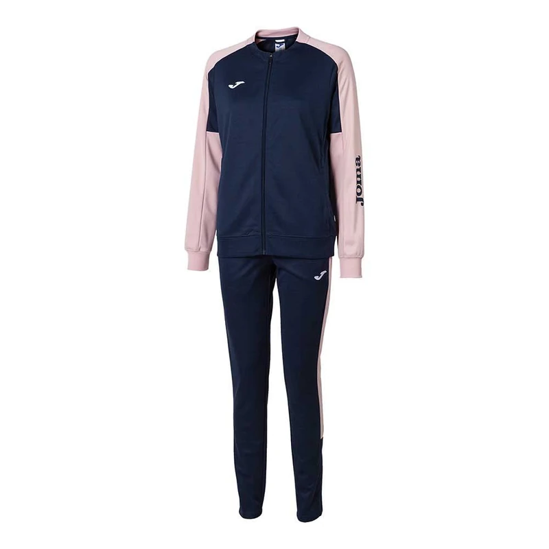 Joma Women's Eco Championship Tracksuit, Navy/Pink, XL