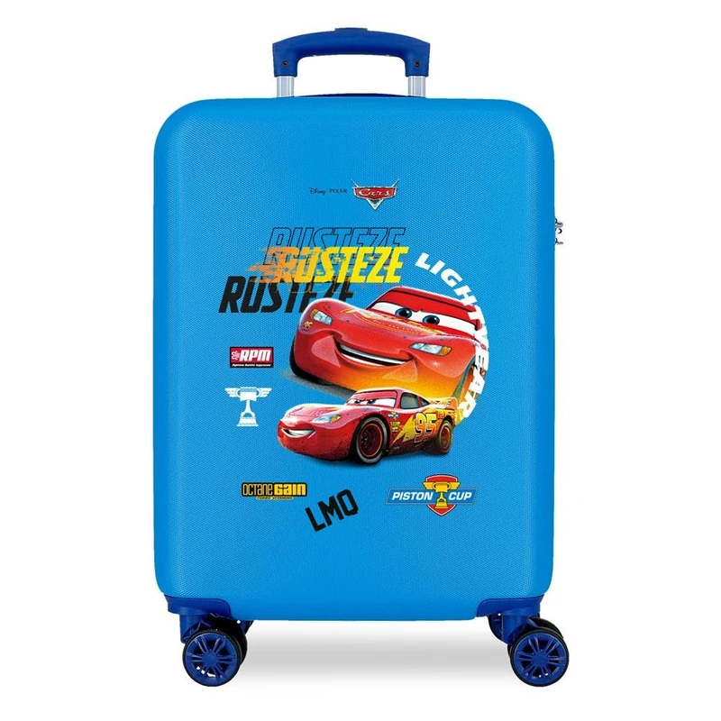 Disney Cars Rusteze Lightyear Cabin Suitcase Blue 38 x 55 x 20 cm Rigid ABS Side Combination Lock 34L 2 kg 4 Wheels Double Hand Luggage