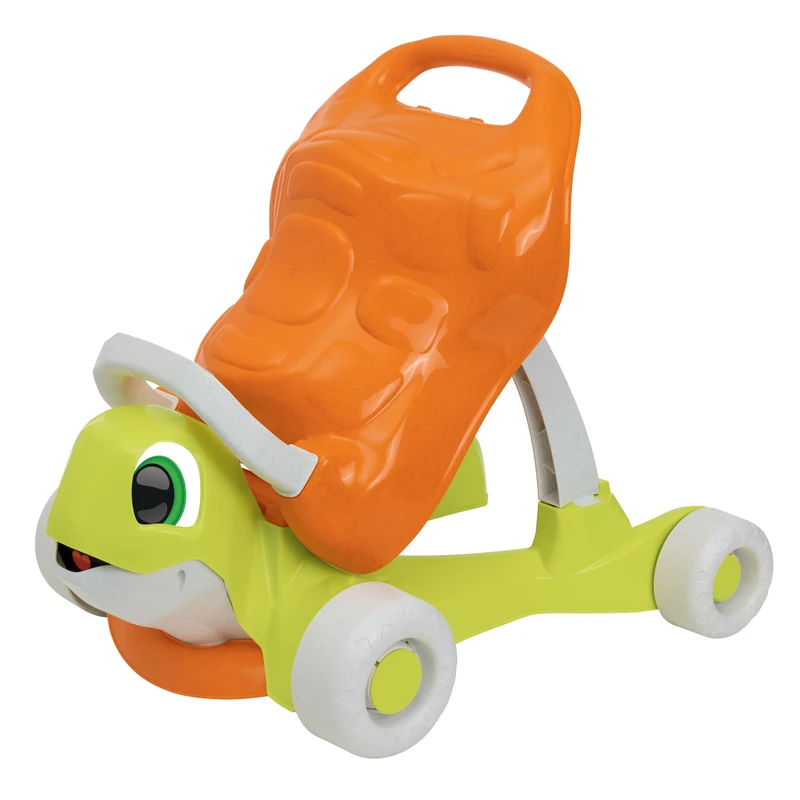 chicco ECO+ Toy Turtle Walk & Ride | Ride on or Walker, Sustainable Baby & Toddler Toy, Recycled Plastic, 9 months +
