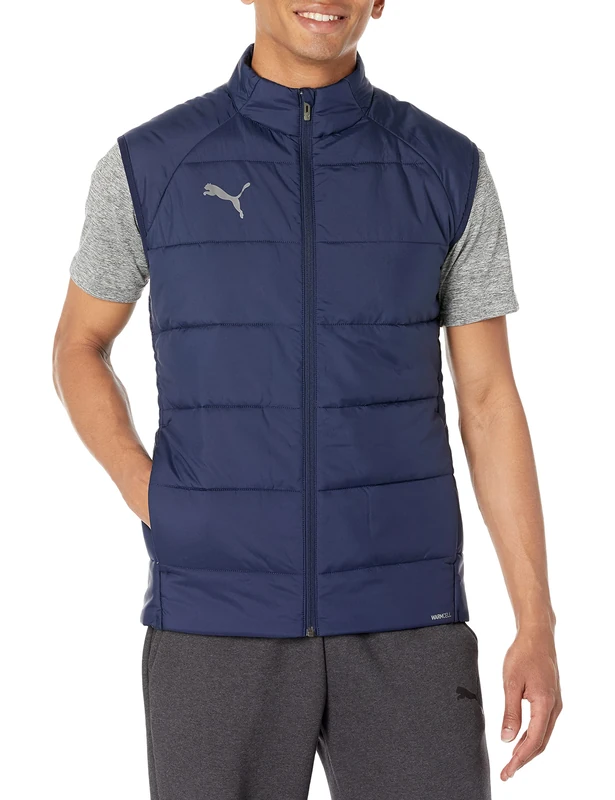 PUMA Men's Teamliga Vest Jacket, Peacoat, XL