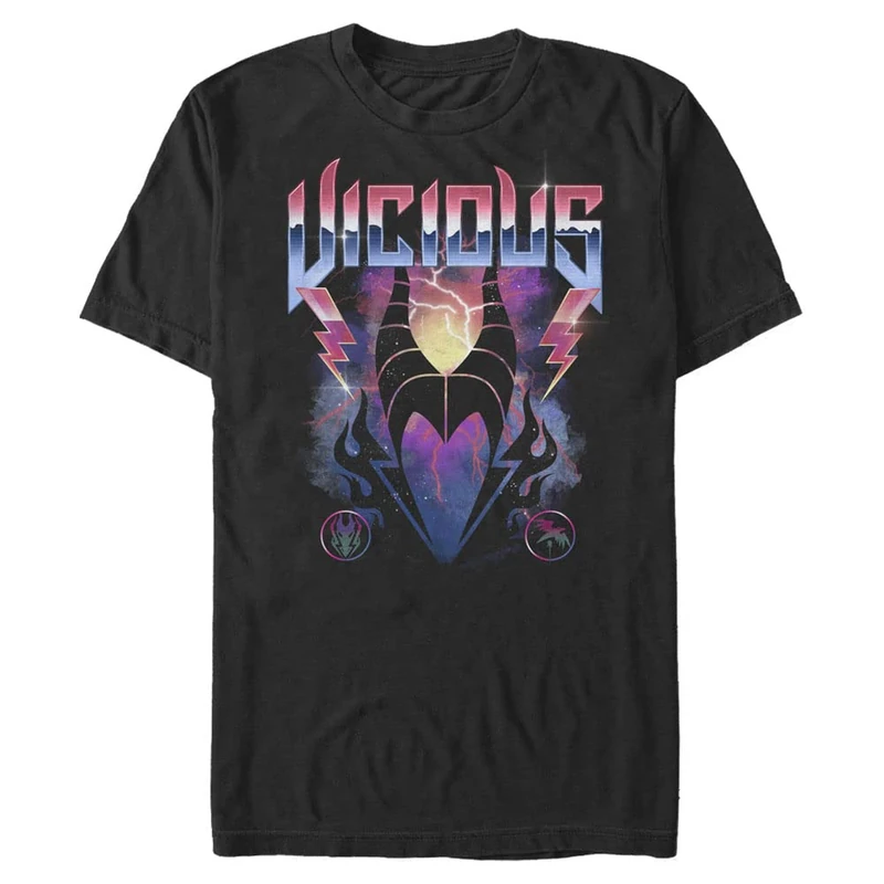 Disney Men's Villains Vicious Maleficent T-Shirt, Black, L - Image 1
