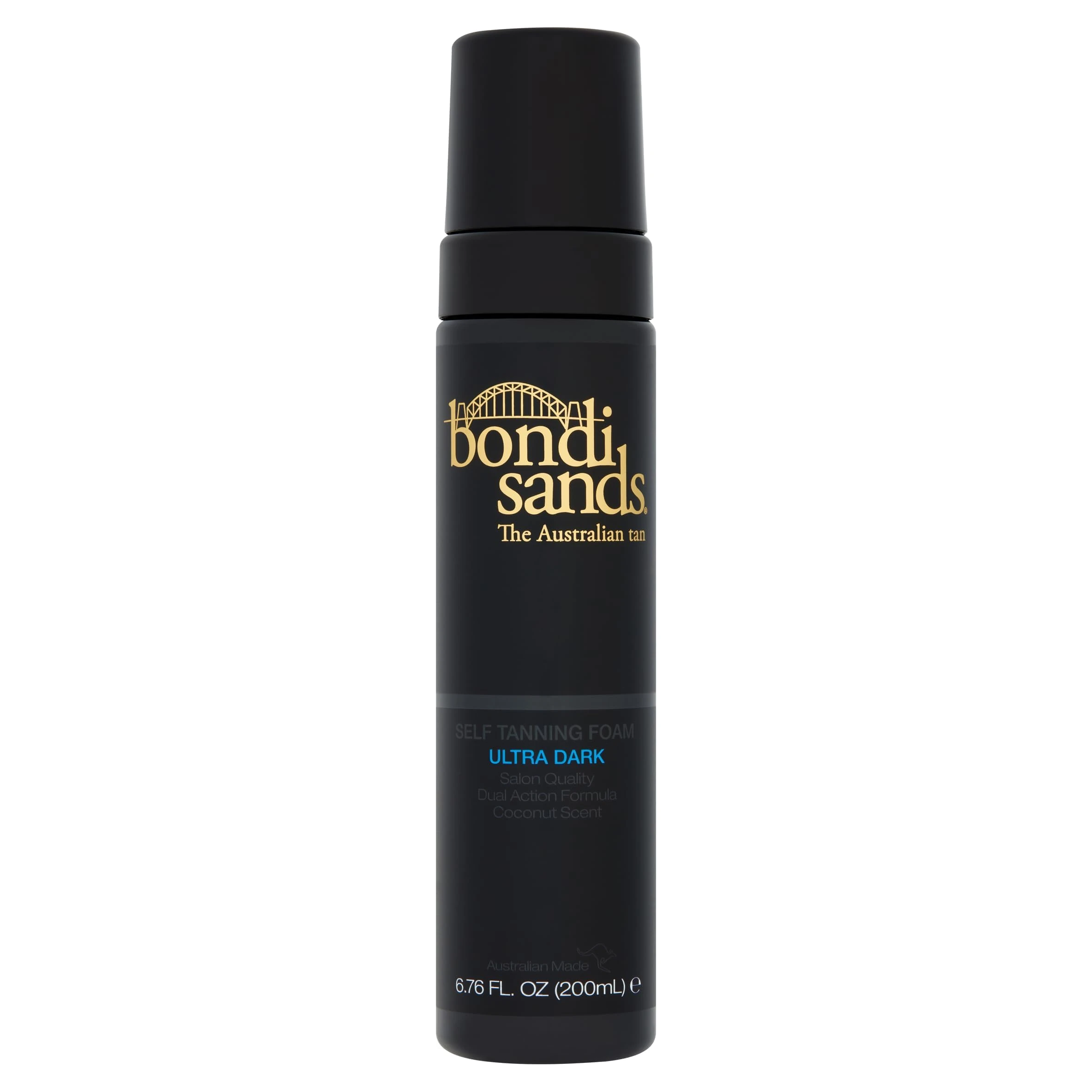 Bondi Sands Ultra Dark Self-Tanning Foam - Lightweight, Buildable Formula Gives a Sun-Kissed Glow for a Flawless Finish; Enriched with Aloe Vera; Vegan + Cruelty Free, Coconut Scent - 200 mL/7.04 Oz