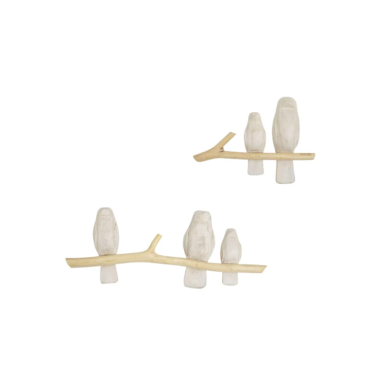 Crane Baby Wall Décor, Perch, 2 Piece - Image 1