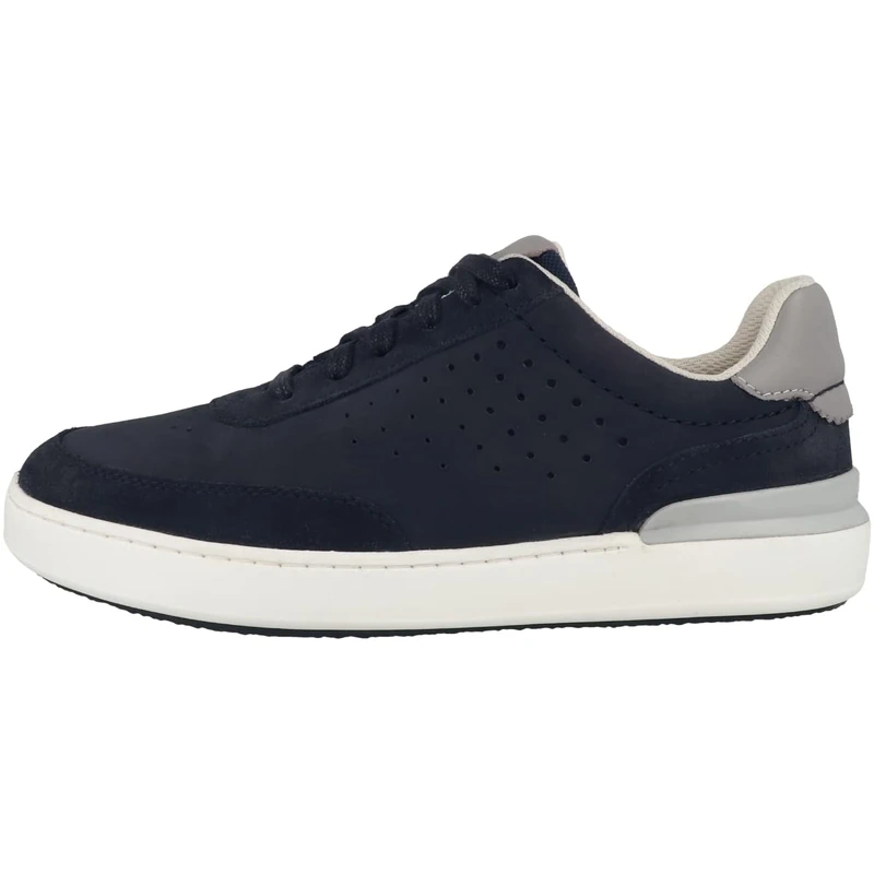 Clarks Men's CourtLite Tor Sneaker, Navy Combi, 7 UK