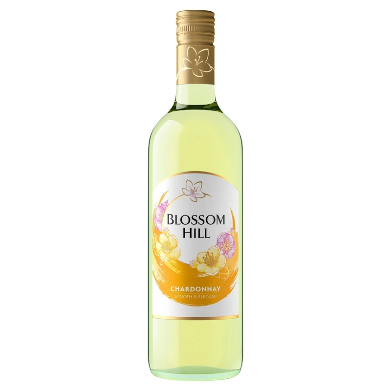Blossom Hill White Wine, Chardonnay, Case of 6 (6 x 750ml), Packaging May Vary