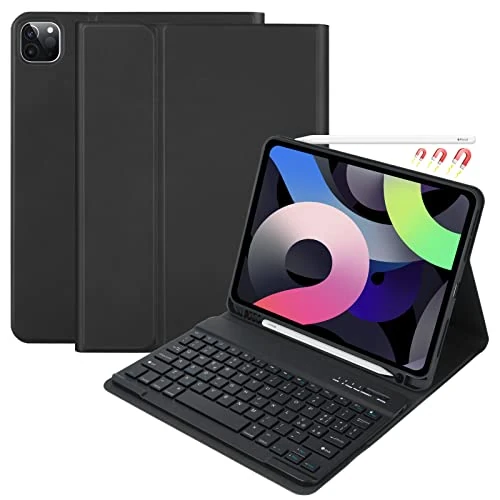 CC Store iPad Air 5/4/11 2021/2020/2018 Case with Italian Keyboard Cover - Bluetooth Wireless Detachable Keyboard and Pen Slot