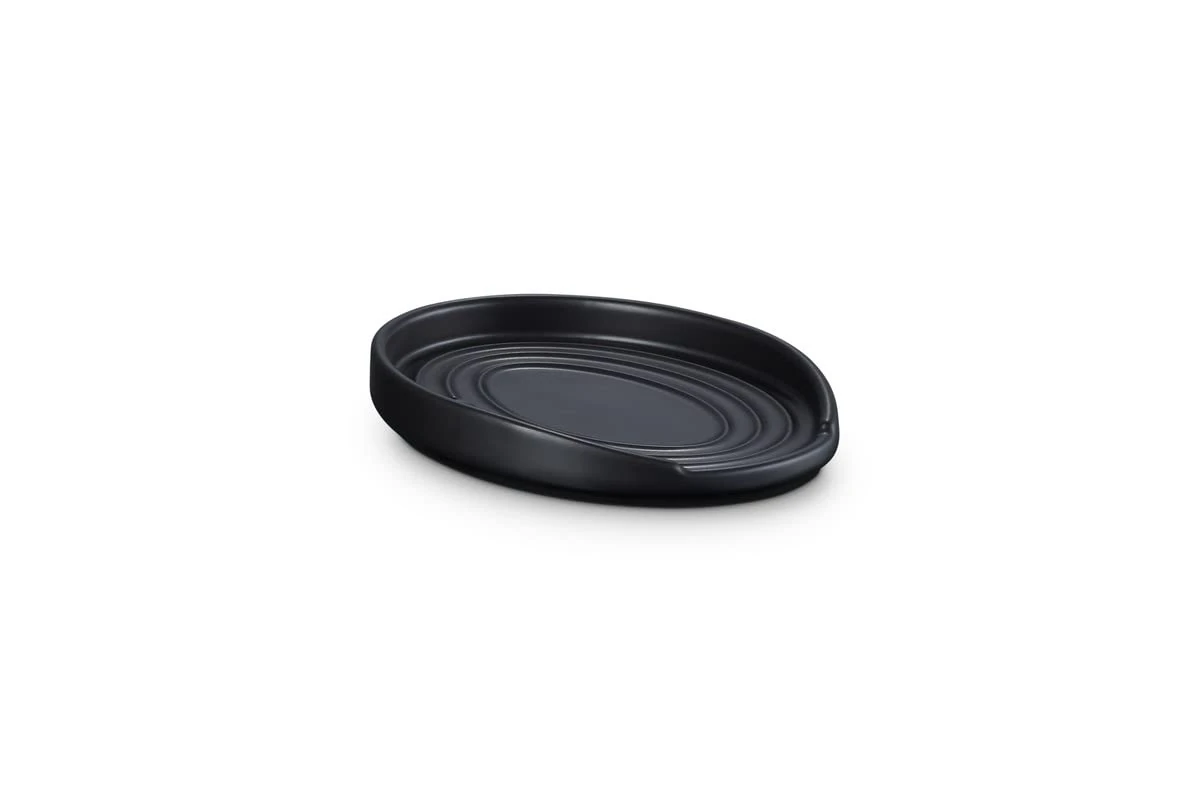 Le Creuset Stoneware Oval Spoon Rest Matte Black, 71507150000099
