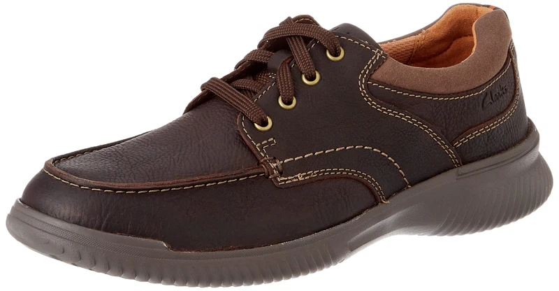 Clarks Men's Donaway Edge Oxford, Brown Leather, 7 UK