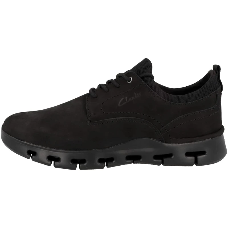 Clarks Nature X Two, Sneaker, Black Nubuck,