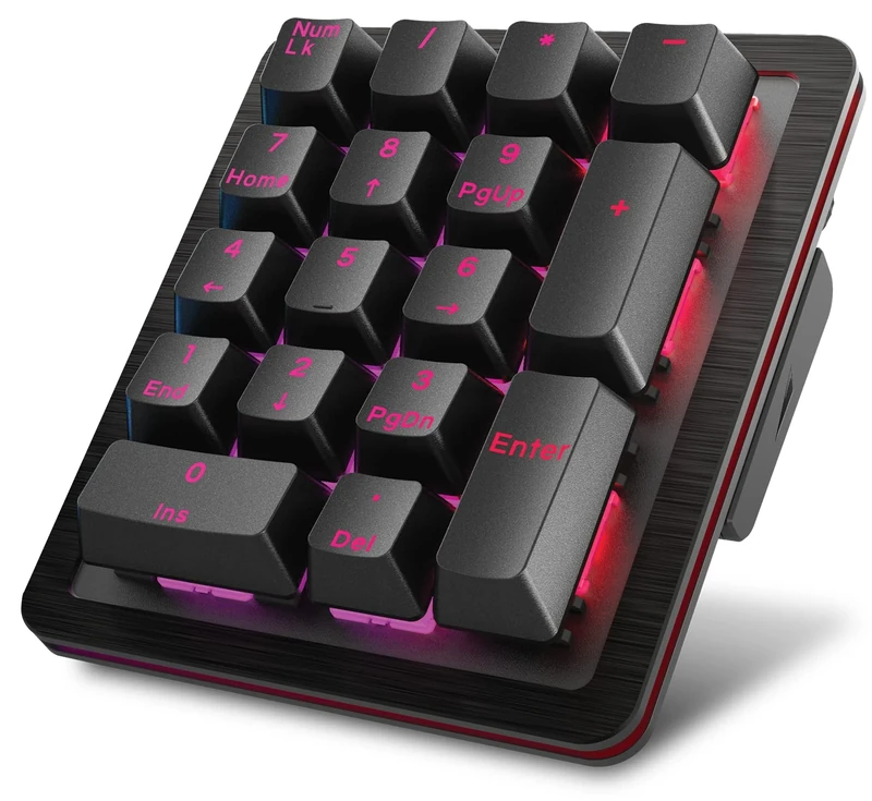 MOUNTAIN Everest 60 Num Pad with RGB Lighting - Linear 45 Black - Image 1