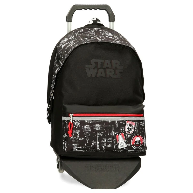 Star Wars Space Mission Double Compartment Laptop Backpack, black, Backpack and trolley